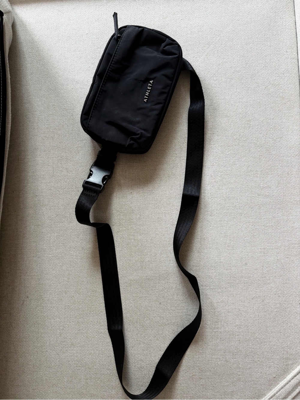 Athleta Black Compact Sling Belt Bag